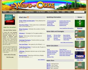 Michael Shackleford's Website, The Wizard of Odds