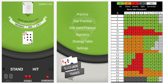 Blackjack Trainer Pro mobile blackjack strategy app